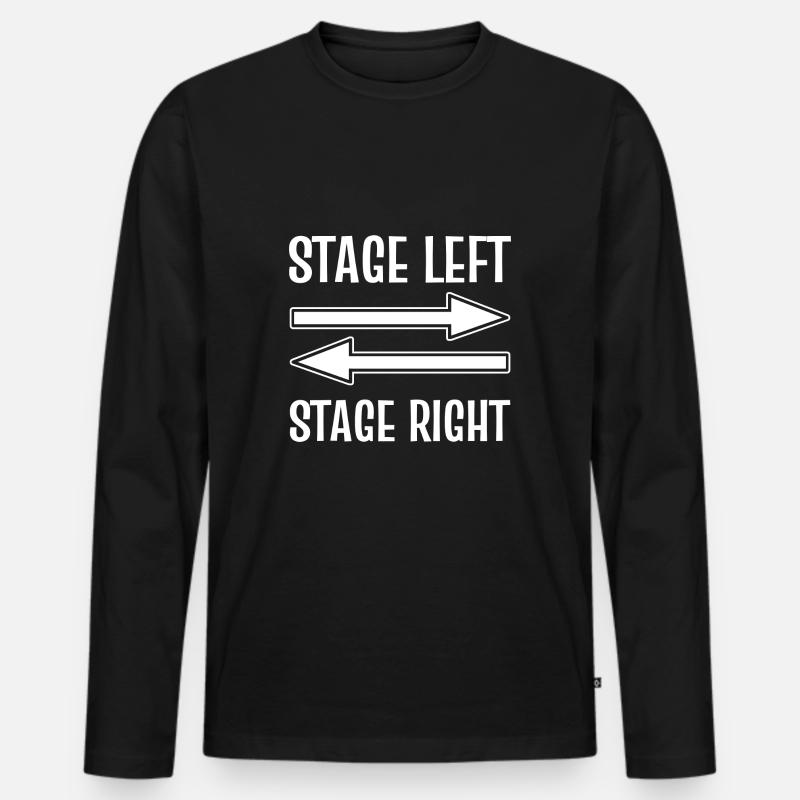 Theater - Männer Premium Bio Langarmshirt - Schwarz