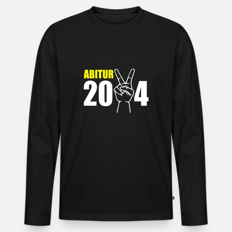Abitur 2024 - Männer Premium Bio Langarmshirt - Schwarz