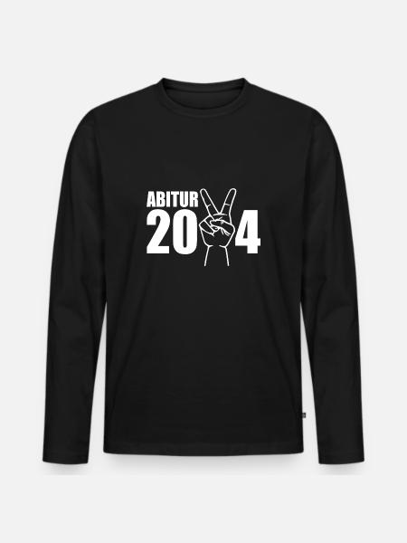 Abitur 2024 - Männer Premium Bio Langarmshirt - Schwarz