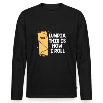 Philippinisch Philippinen - Männer Premium Bio Langarmshirt - Schwarz - Vorne - Nico (187cm)