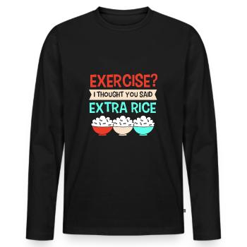Philippinisch Philippinen - Männer Premium Bio Langarmshirt - Schwarz - Vorne - Nico (187cm)