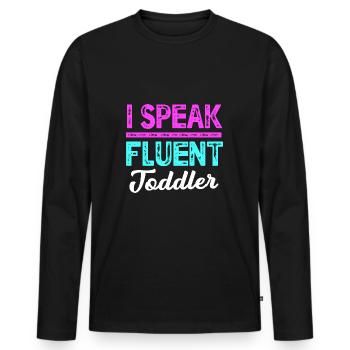 Kindergarten Education Educator Educator - Men's Premium Organic Long Sleeve Shirt - black - Front - Nico (187cm)