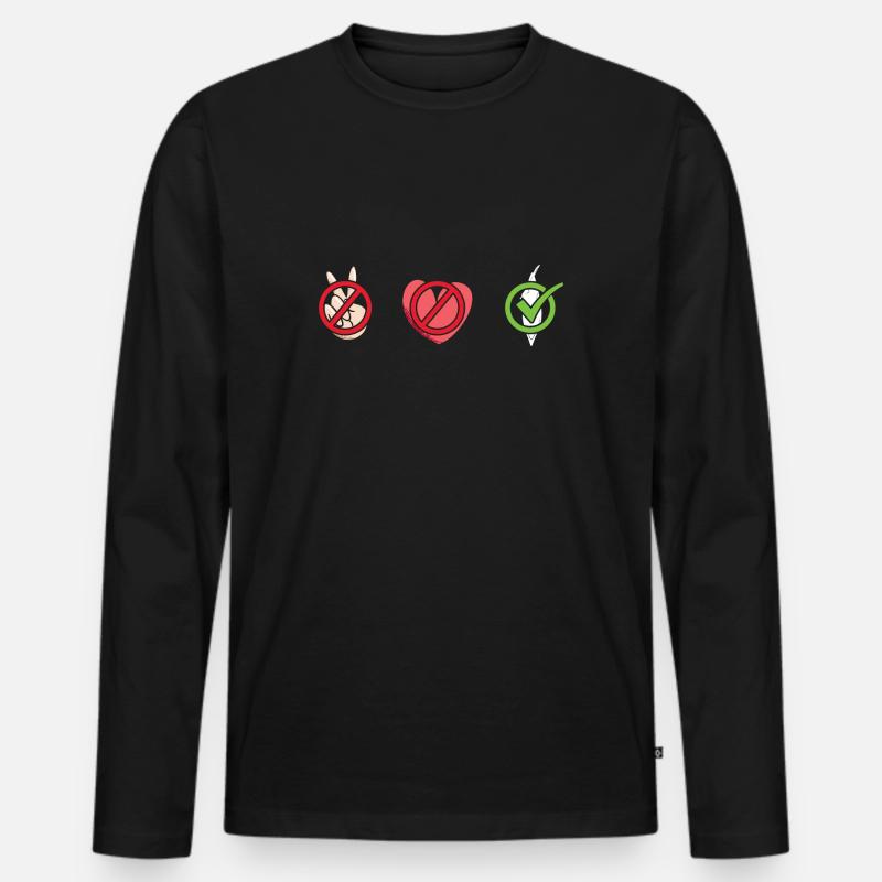 Kayaker Peace Love Kayaking - Männer Premium Bio Langarmshirt - Schwarz