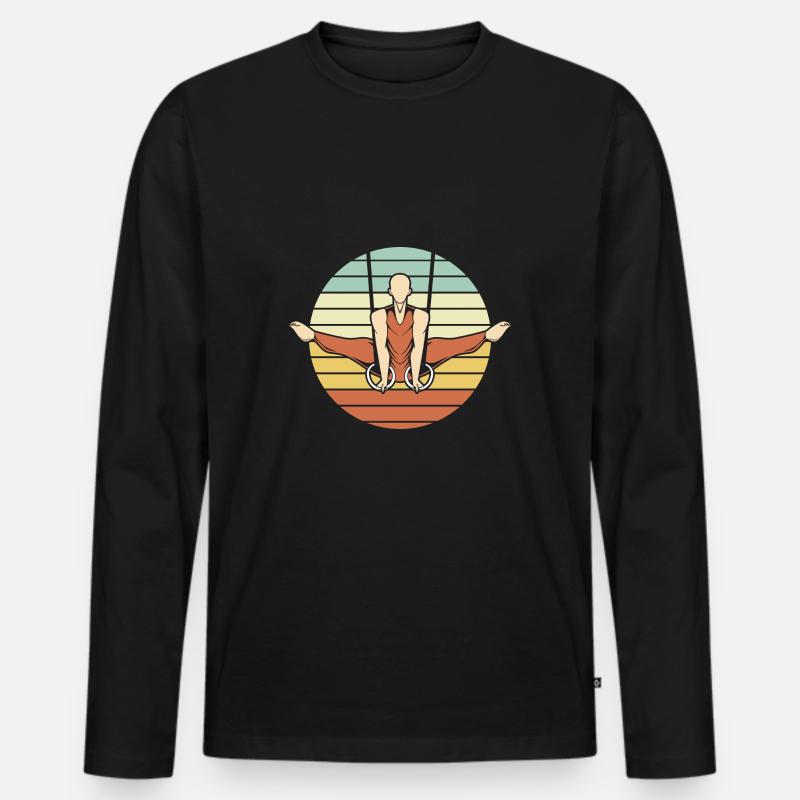 Turner - Männer Premium Bio Langarmshirt - Schwarz