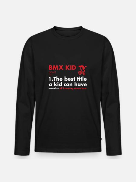 Sport Kid Definition BMX - Men's Premium Organic Long Sleeve Shirt - black