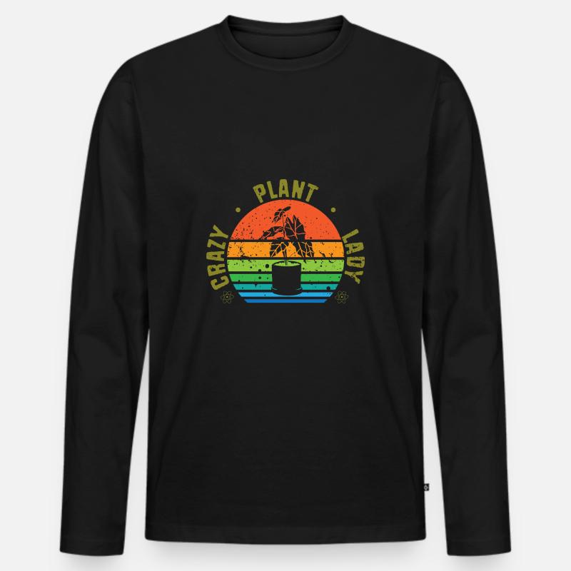 Botaniker - Männer Premium Bio Langarmshirt - Schwarz