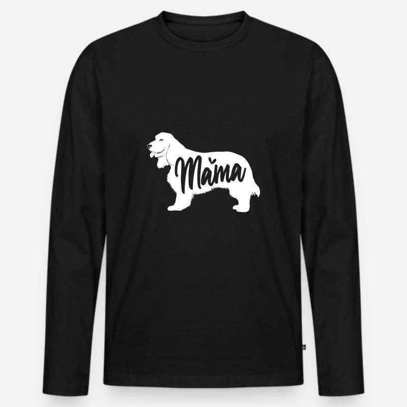 Cocker Spaniel - Männer Premium Bio Langarmshirt - Schwarz