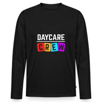 Éducation maternelle Éducateur Éducateur - T-shirt manches longues Premium bio Homme - noir - Devant - Nico (187cm)