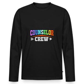 School psychologist, psychologist, psychotherapist - Men's Premium Organic Long Sleeve Shirt - black - Front - Nico (187cm)
