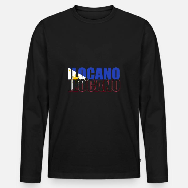 Philippinisch Philippinen - Männer Premium Bio Langarmshirt - Schwarz
