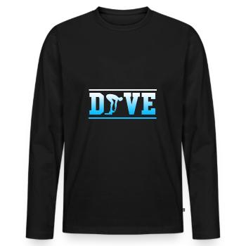 Swimming Swimmers Swimming Pool Swimming Instructors - Men's Premium Organic Long Sleeve Shirt - black - Front - Nico (187cm)