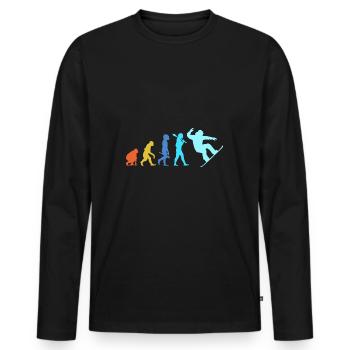 Snowboard Snowboarding Snowboard Holidays Snowboarders - Men's Premium Organic Long Sleeve Shirt - black - Front - Nico (187cm)
