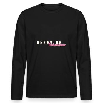 Behavioral Therapy, Behavior Therapy - Men's Premium Organic Long Sleeve Shirt - black - Front - Nico (187cm)