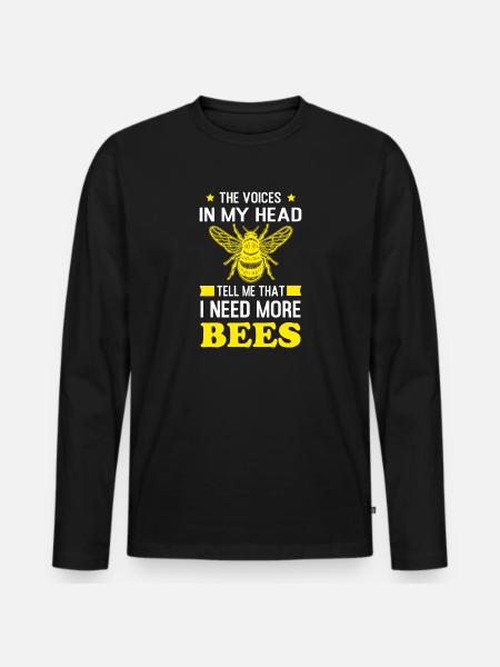 Imker Imker Imker Imkerei Geschenk - Männer Premium Bio Langarmshirt - Schwarz