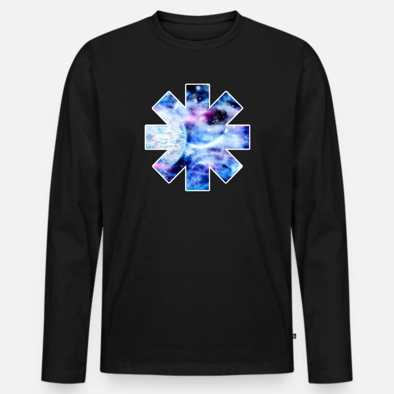 Sternchenraum - Männer Premium Bio Langarmshirt - Schwarz