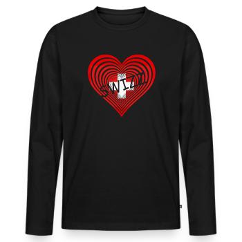 Schweiz Swizz Swiss - Männer Premium Bio Langarmshirt - Schwarz - Vorne - Nico (187cm)