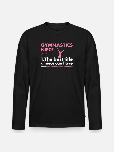Sport Niece Gymnastics - Men's Premium Organic Long Sleeve Shirt - black