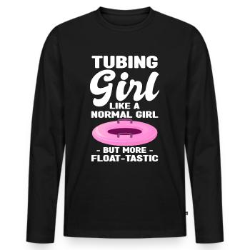 Rafting - Männer Premium Bio Langarmshirt - Schwarz - Vorne - Nico (187cm)