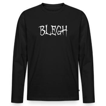 Blegh Metalcore Deathcore - Männer Premium Bio Langarmshirt - Schwarz - Vorne - Nico (187cm)