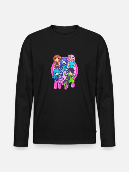 Superhero Pink Slime Krew - Men's Premium Organic Long Sleeve Shirt - black