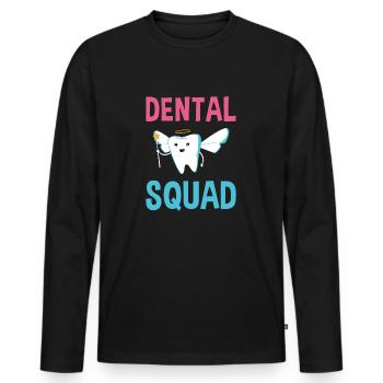 Hygienist Dental Squad Dental Assistant - Männer Premium Bio Langarmshirt - Schwarz - Vorne - Nico (187cm)