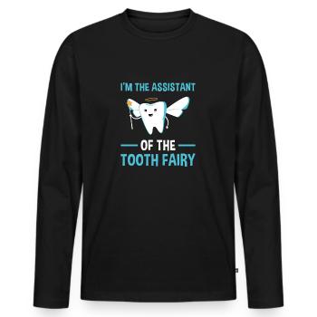 Assistant Of The Tooth Fairy Dental Assistant - Männer Premium Bio Langarmshirt - Schwarz - Vorne - Nico (187cm)
