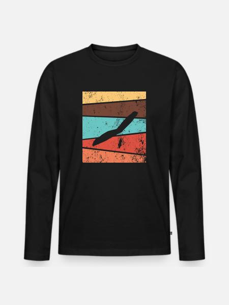 Paragliding Paraglider Geschenk - Männer Premium Bio Langarmshirt - Schwarz