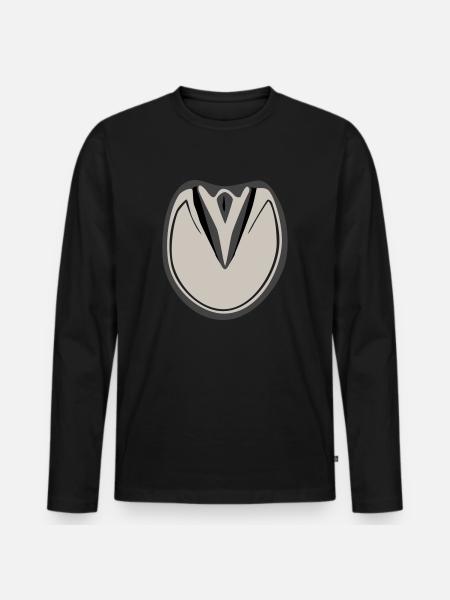 Huf Pferd für Hufpfleger - Männer Premium Bio Langarmshirt - Schwarz