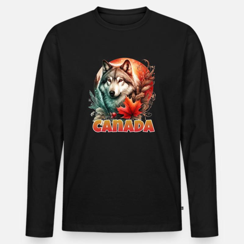 My Design - Männer Premium Bio Langarmshirt - Schwarz