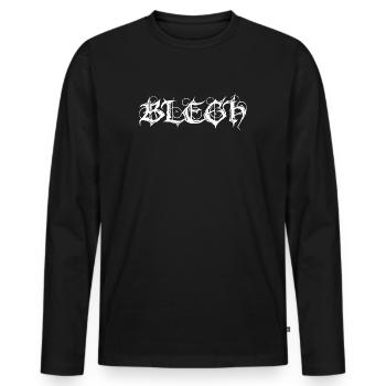 Blegh Metalcore Deathcore - Männer Premium Bio Langarmshirt - Schwarz - Vorne - Nico (187cm)