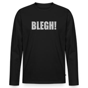 Blegh Metalcore Deathcore - Männer Premium Bio Langarmshirt - Schwarz - Vorne - Nico (187cm)