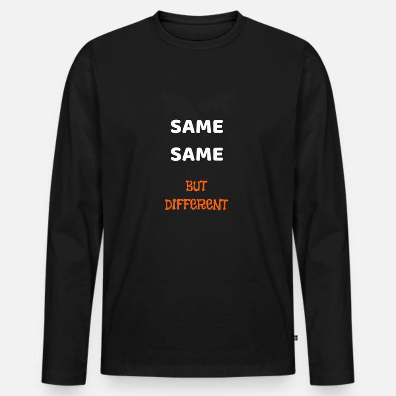 SAME SAME BUT DIFFERENT - T-shirt manches longues Premium bio Homme - noir