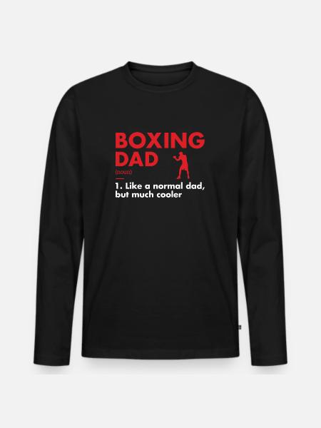 Sport Dad Definition Boxing - Men's Premium Organic Long Sleeve Shirt - black