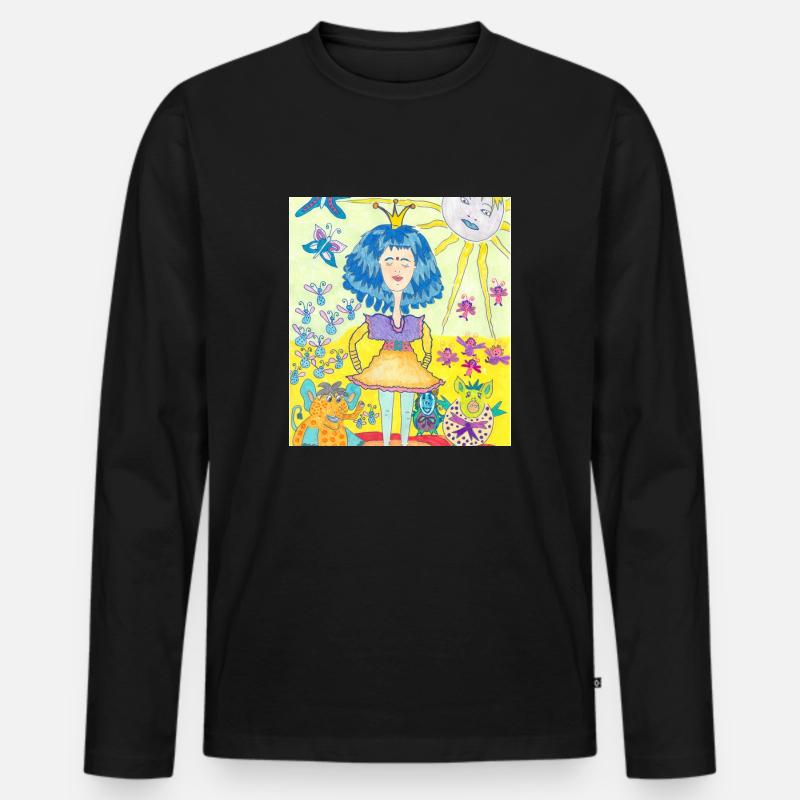 JasminEs World - Männer Premium Bio Langarmshirt - Schwarz
