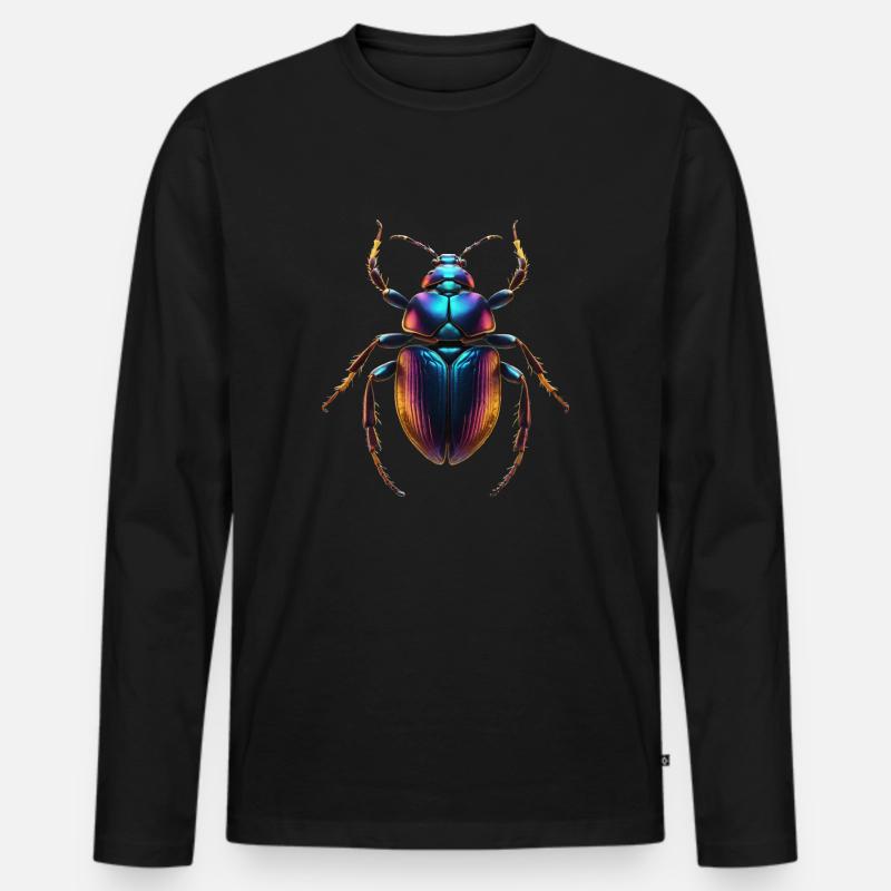 Bug - Männer Premium Bio Langarmshirt - Schwarz