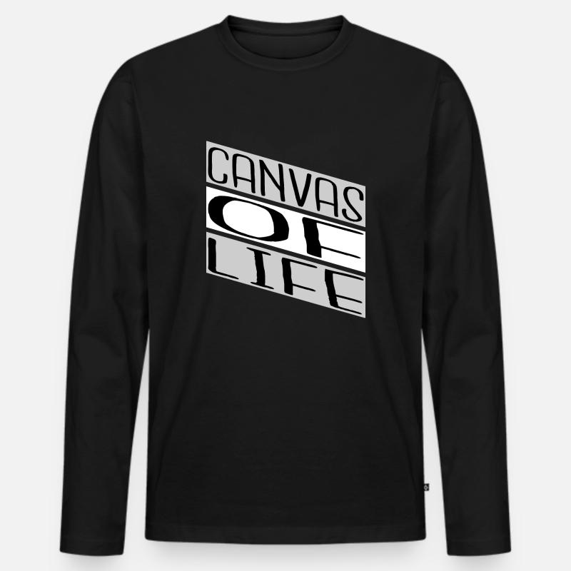 expression of identity present sayings - Männer Premium Bio Langarmshirt - Schwarz
