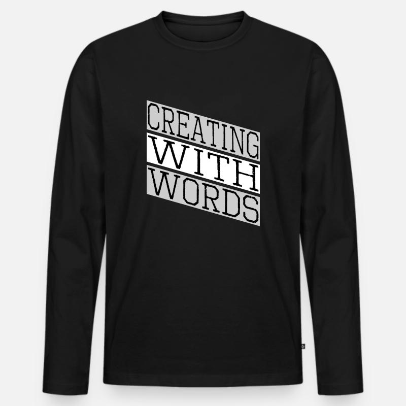 creative thinking self-publishing - Männer Premium Bio Langarmshirt - Schwarz