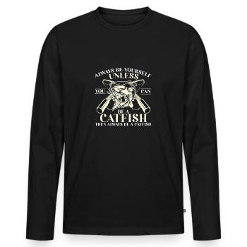 Soyez toujours vous-même sauf si vous pouvez être - T-shirt manches longues Premium bio Homme - noir - Devant - Nico (187cm)