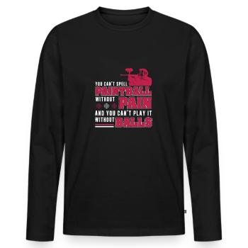 You Can't Spell Lustiger Paintball-Fan für - Männer Premium Bio Langarmshirt - Schwarz - Vorne - Nico (187cm)