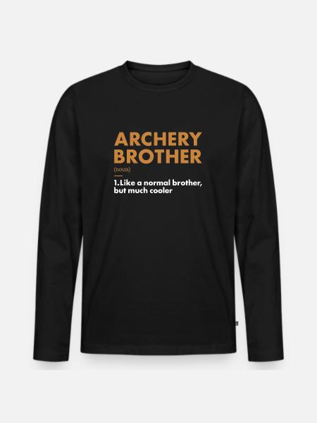 Sport Brother Archery - Men's Premium Organic Long Sleeve Shirt - black