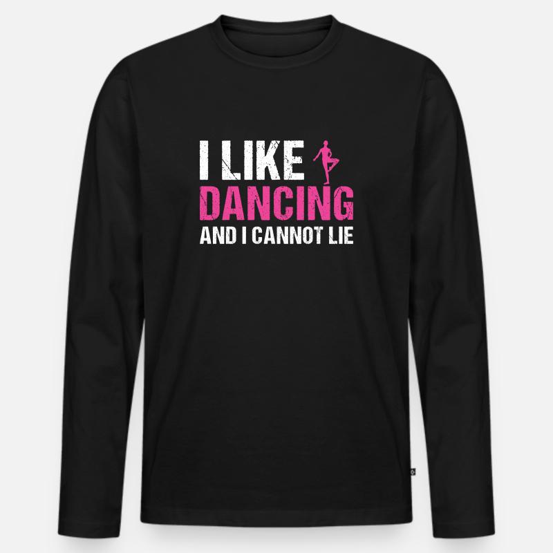 Dancer I Like Dancing - Männer Premium Bio Langarmshirt - Schwarz