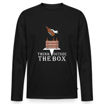 beer beer garden beer box toast - Men's Premium Organic Long Sleeve Shirt - black - Front - Nico (187cm)