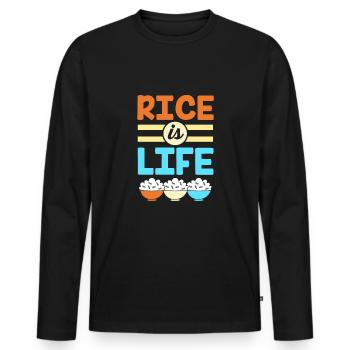 Philippinisch Philippinen - Männer Premium Bio Langarmshirt - Schwarz - Vorne - Nico (187cm)
