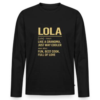 Philippinisch Philippinen - Männer Premium Bio Langarmshirt - Schwarz - Vorne - Nico (187cm)