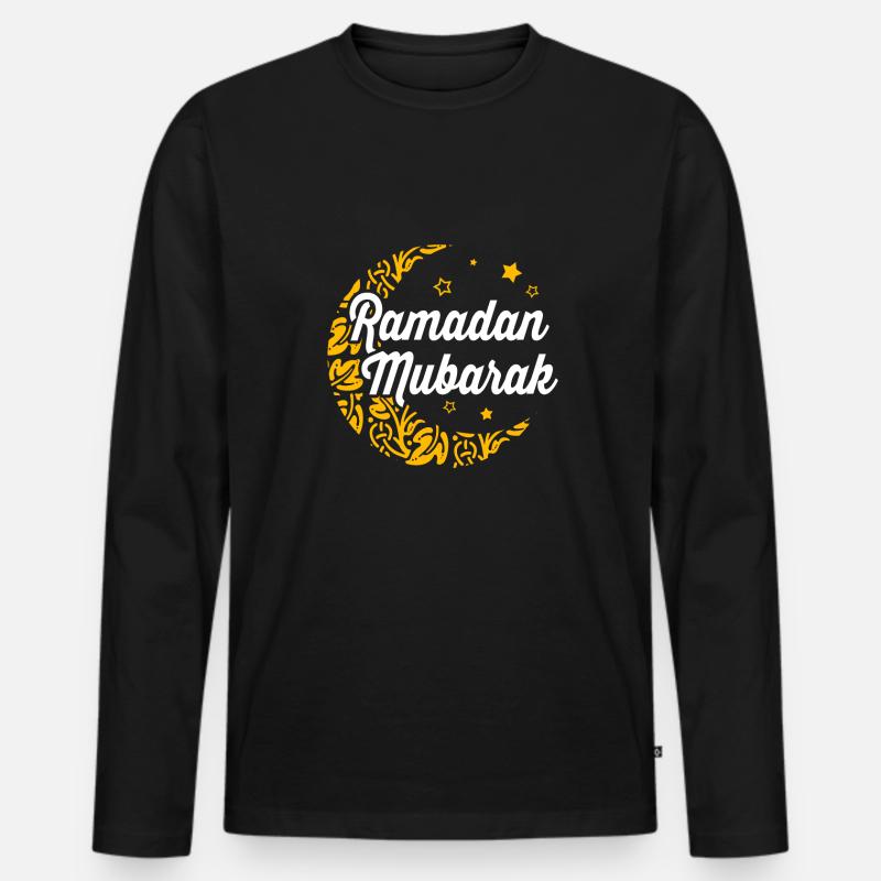 Muslim - Männer Premium Bio Langarmshirt - Schwarz