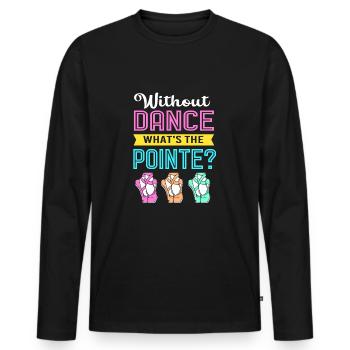 Ballet Ballet Dancer - Men's Premium Organic Long Sleeve Shirt - black - Front - Nico (187cm)
