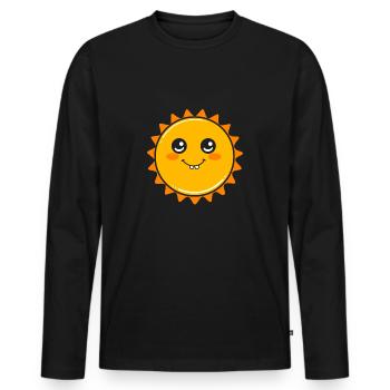 Solar System Universe - Men's Premium Organic Long Sleeve Shirt - black - Front - Nico (187cm)
