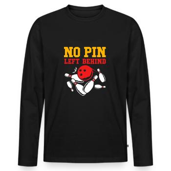 Bowlen Bowler Bowling Kegel Bowlingkugel - Männer Premium Bio Langarmshirt - Schwarz - Vorne - Nico (187cm)