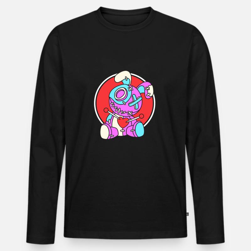 Voodoo - Männer Premium Bio Langarmshirt - Schwarz