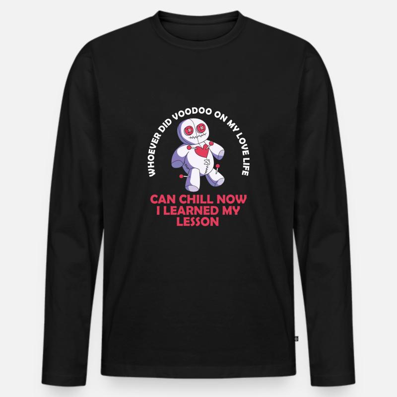 Voodoo - Männer Premium Bio Langarmshirt - Schwarz
